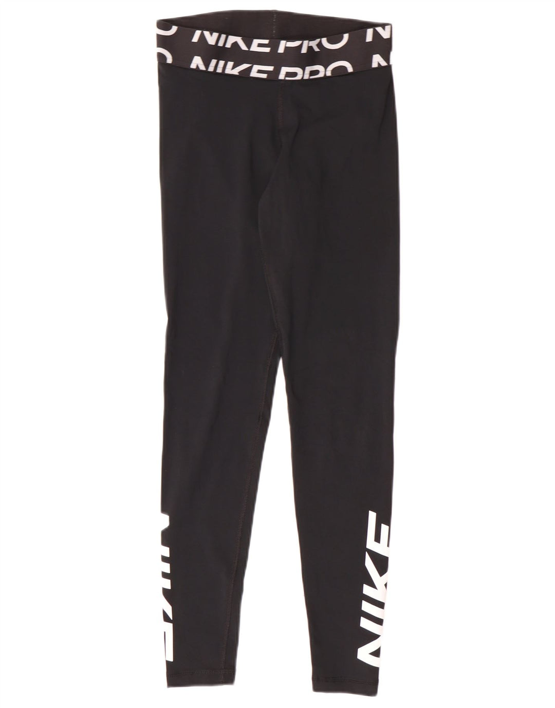 Leggings grafici Nike Dri Fit da donna UK 10 piccoli sportivi in poliestere nero