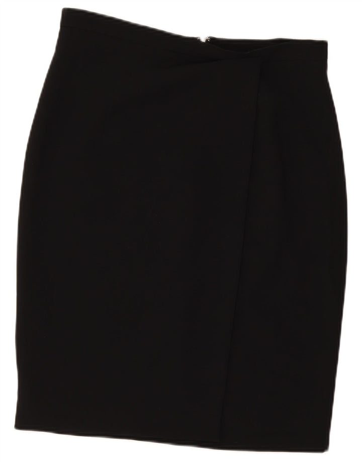 Gonna a tubino da donna Max Mara UK 12 media W31 acetato nero