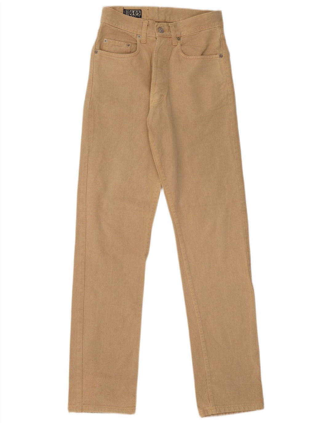 CASUCCI Mens Straight Jeans W28 L34 Beige Cotton