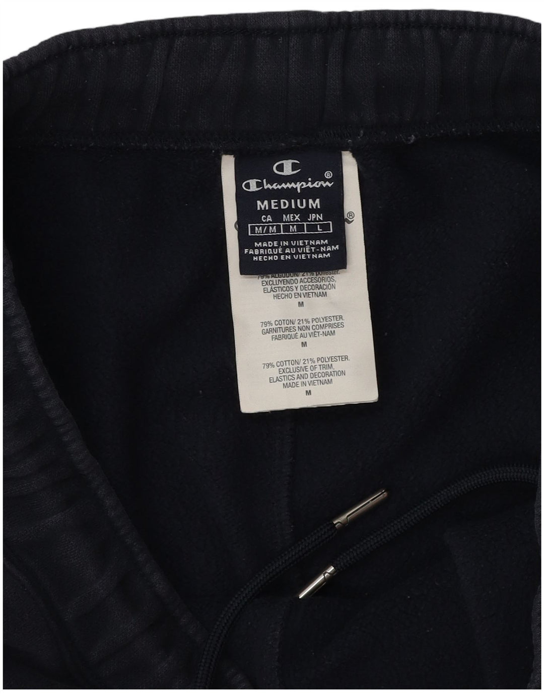Pantaloni da tuta con grafica Champion da uomo, pantaloni da jogging, cotone medio blu navy