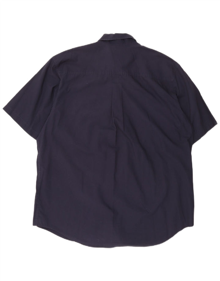 Camicia a maniche corte da uomo TIMBERLAND 2XL cotone blu navy