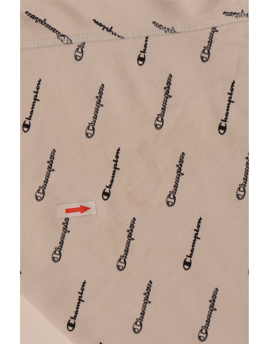 Felpa con grafica corta da donna Champion UK 14 Cotone bianco medio