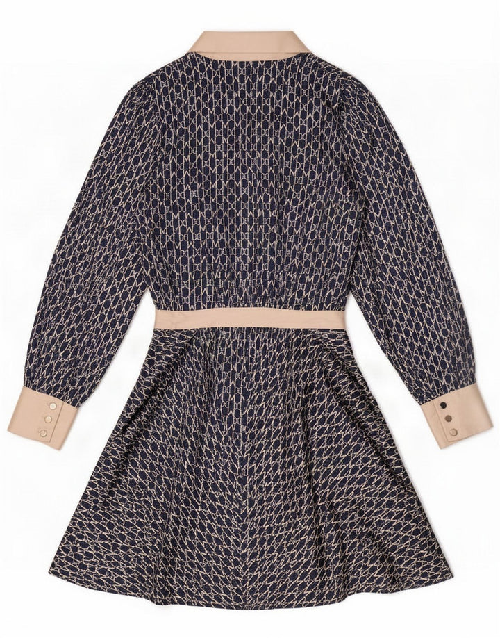Guess By Marciano Abito da donna a trapezio con motivo astratto US 6 Medium Navy Blu