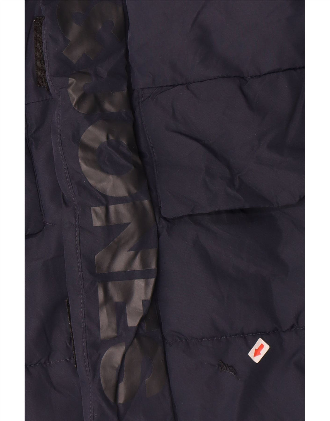 Giacca imbottita con cappuccio grafica Jack & Jones per ragazzi 11-12 anni blu navy
