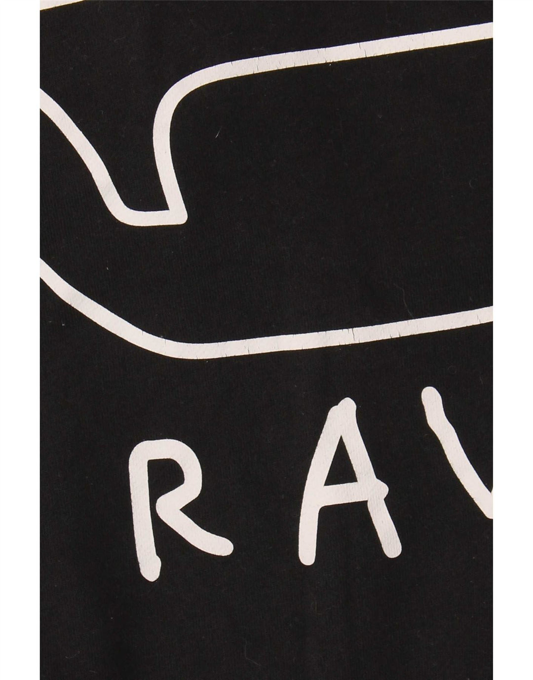 Felpa grafica da uomo G-Star Maglione grande cotone nero