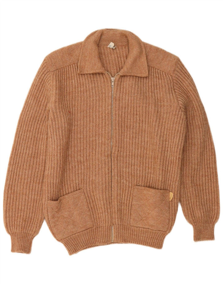 Maglione cardigan da donna Donatella UK 18 XL Marrone