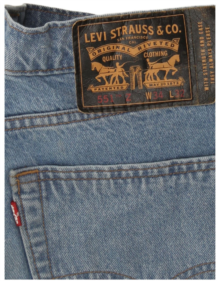 Levi's Uomo 551 Jeans dritti W34 L32 Cotone Blu