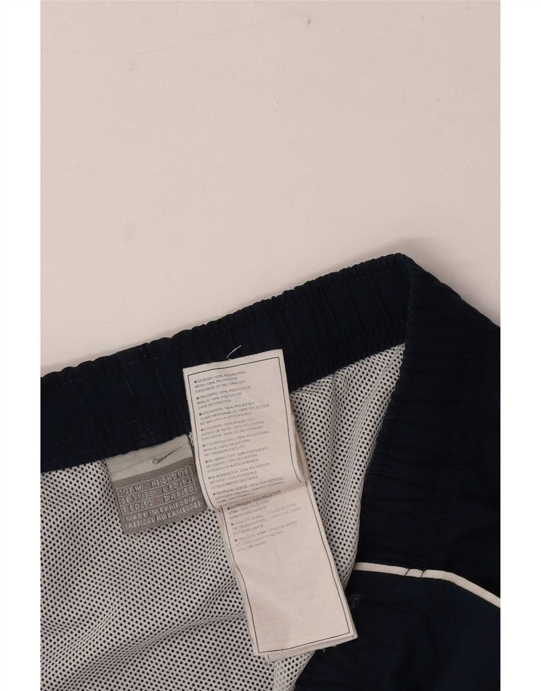 Pantaloncini sportivi Nike da uomo con grafica regolare, medi, blu navy, poliestere, sportivi