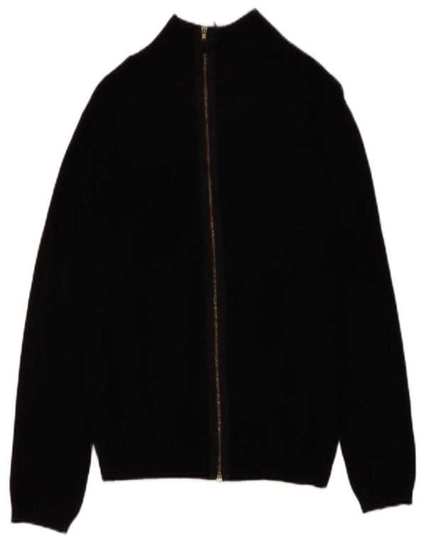 Maglione cardigan da donna Zara UK 14 grande viscosa nera