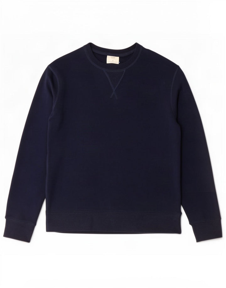 Felpa da uomo Marks & Spencer piccola in cotone blu navy