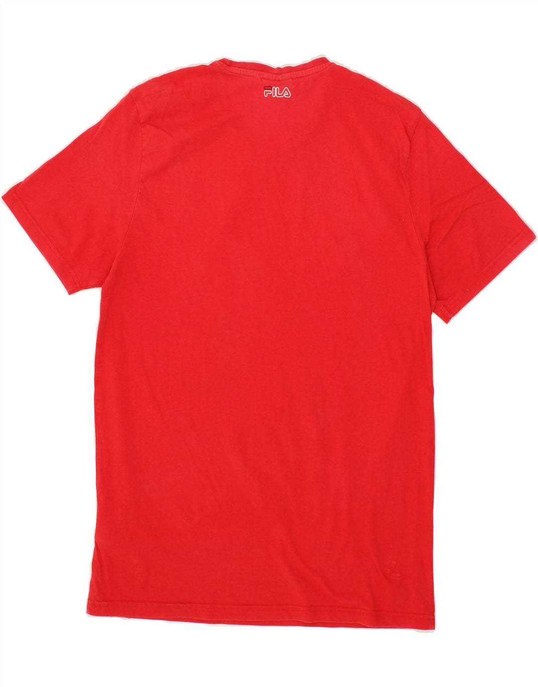 FILA Mens Graphic T-Shirt Top Small Red Cotton Vintage Fila and Second-Hand Fila from Messina Hembry 