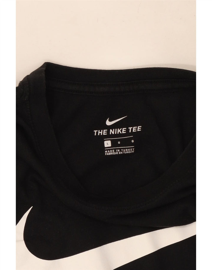 T-shirt grafica Nike da uomo grande nera