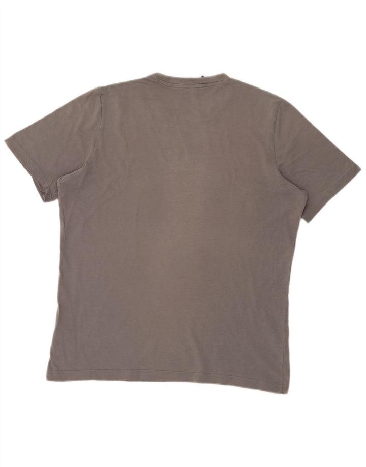 T-shirt da uomo Adidas Top in cotone grigio medio