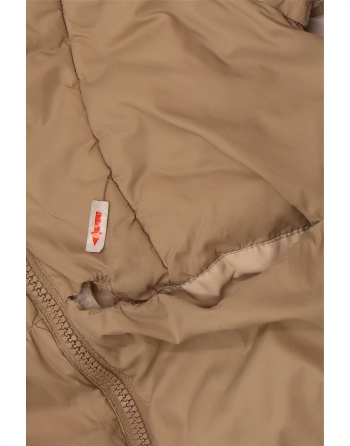 Giacca imbottita con cappuccio per ragazze Zara 11-12 anni in poliestere beige