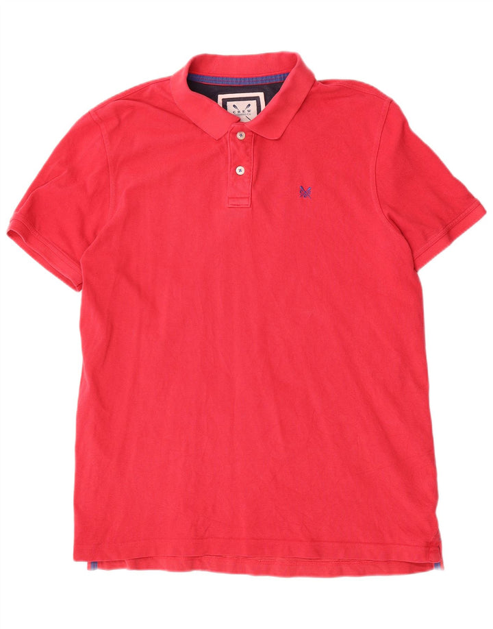 Crew Clothing Polo da uomo grande in cotone rosso