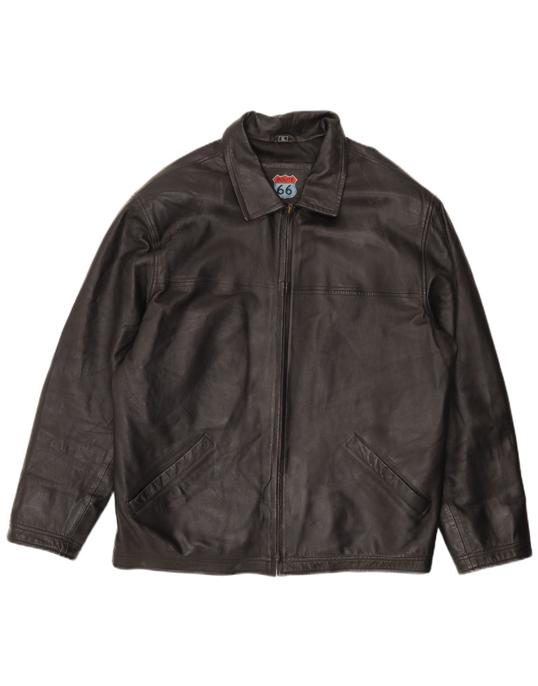 Giacca in pelle da uomo Route 66 UK 42 XL Pelle nera