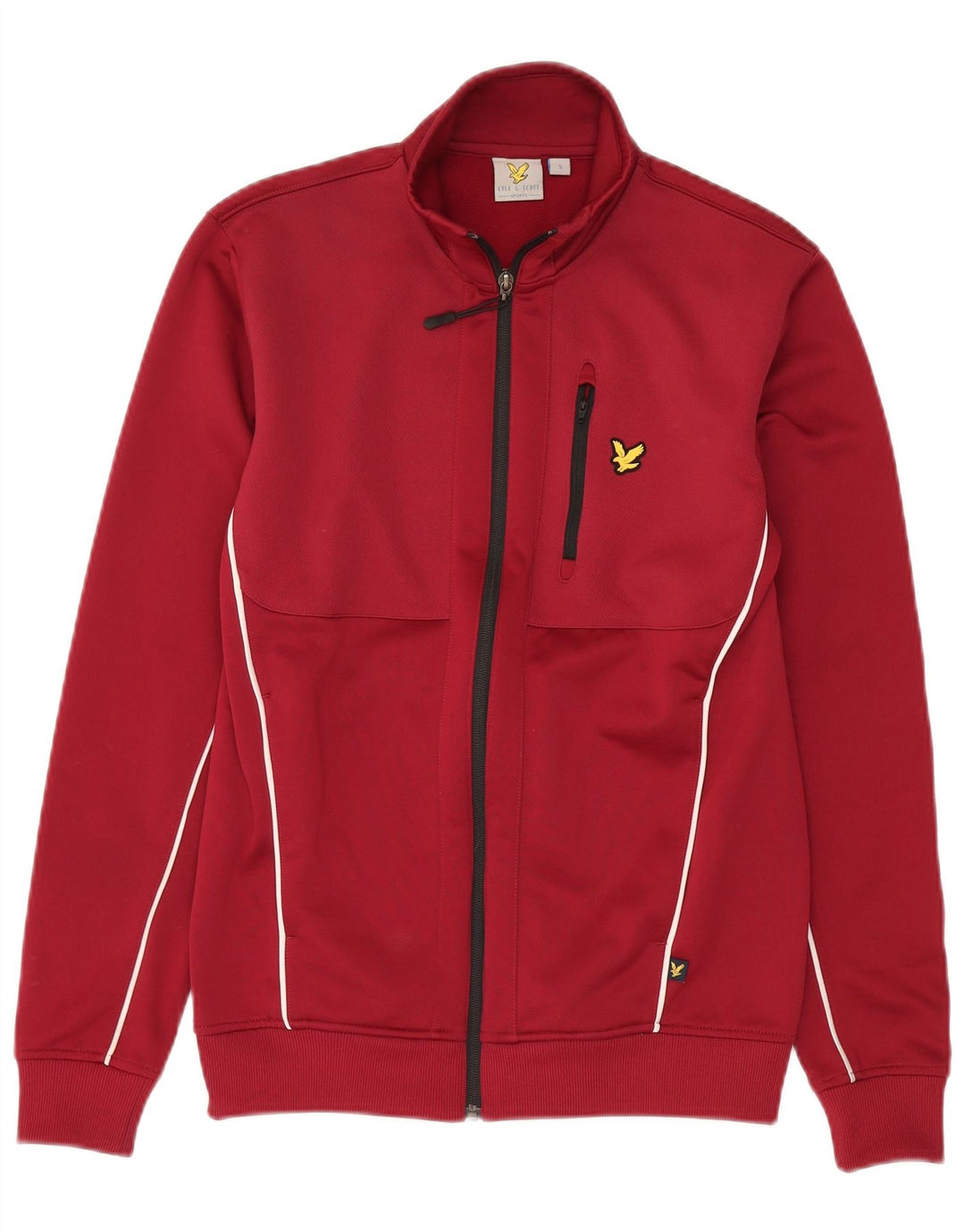 Giacca da ginnastica da uomo Lyle & Scott piccola in poliestere marrone