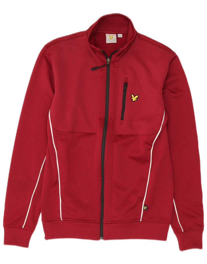 Giacca da ginnastica da uomo Lyle & Scott piccola in poliestere marrone