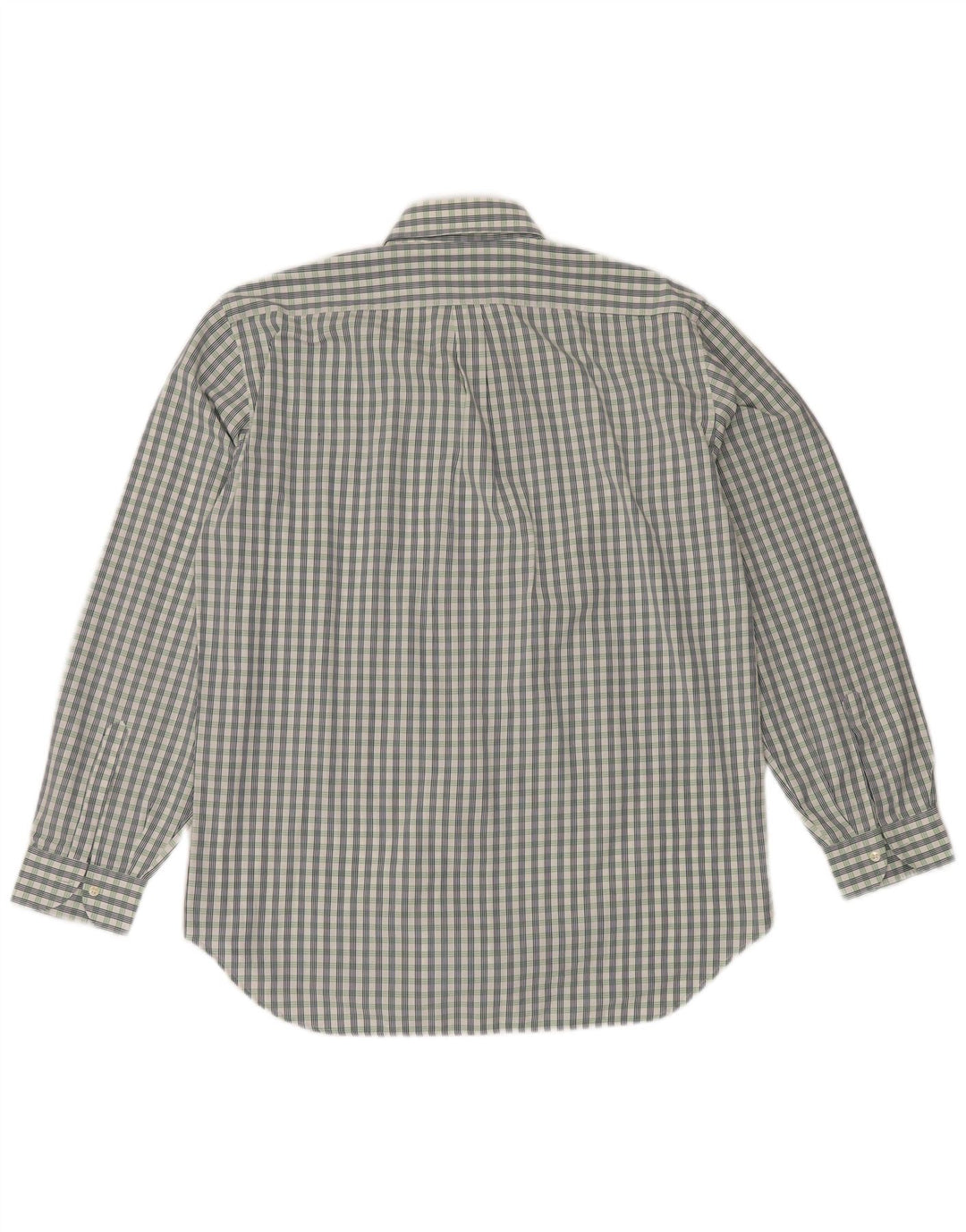 VINTAGE Mens Shirt Size 16 1/2 42 Large Green Check
