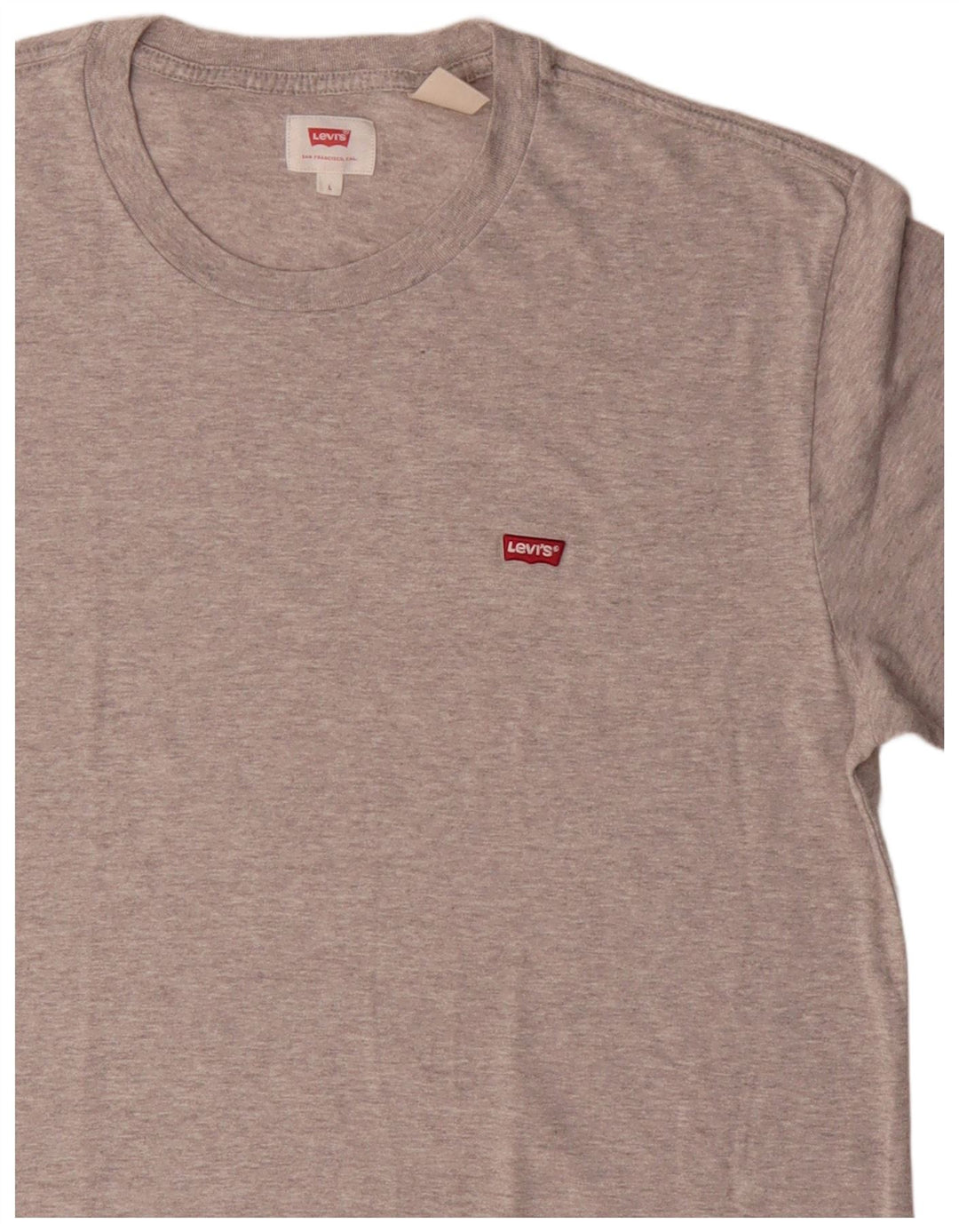 T-shirt da uomo Levi's Top Large in cotone grigio