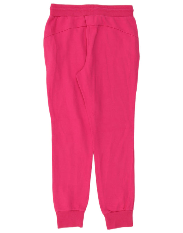 Ellesse Pantaloni da tuta con grafica da donna Joggers UK 10 Small Rosa Cotone