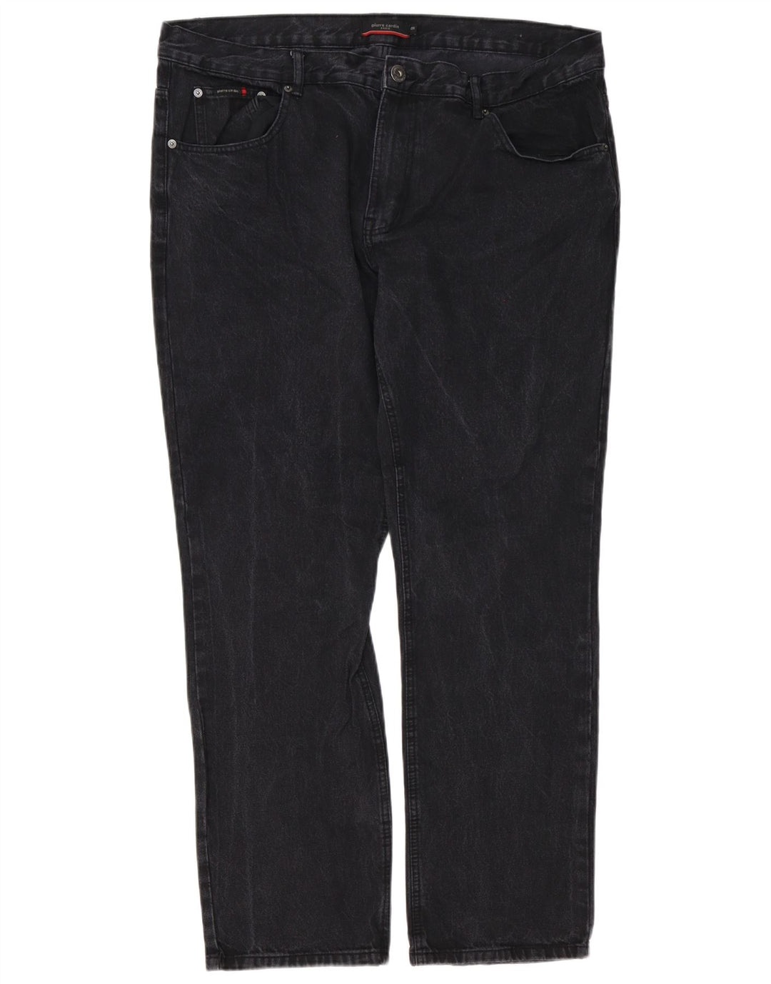 Jeans dritti da uomo Pierre Cardin W40 L31 cotone nero