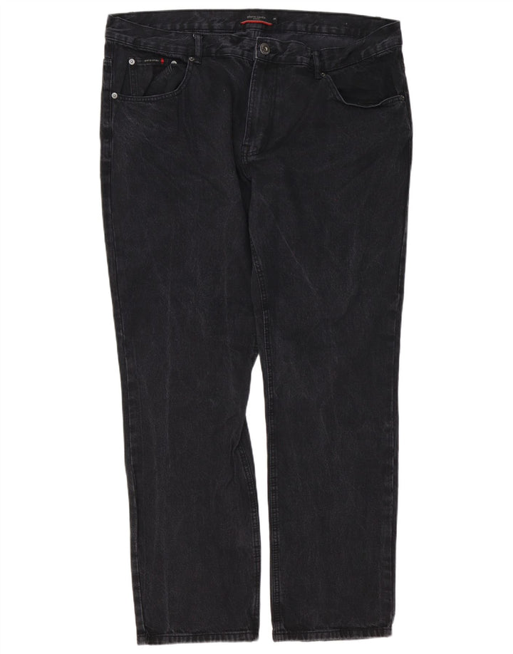 Jeans dritti da uomo Pierre Cardin W40 L31 cotone nero