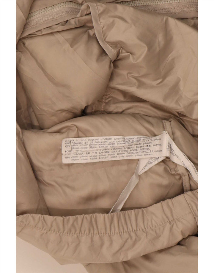 Giacca imbottita da uomo Zara UK 42 XL Poliestere beige