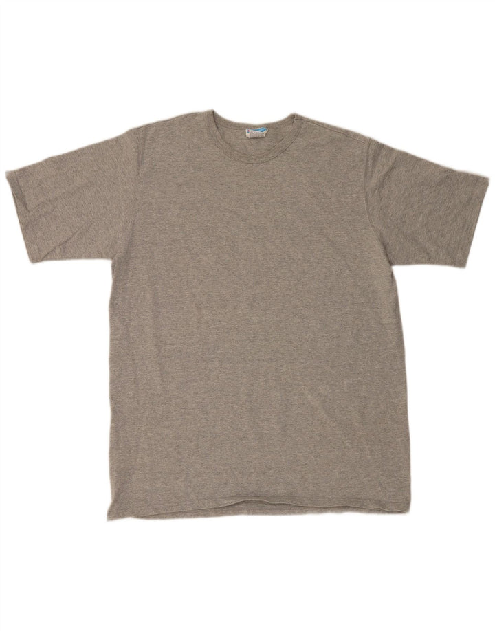 T-shirt da uomo Champion Top XL in cotone chiazzato grigio