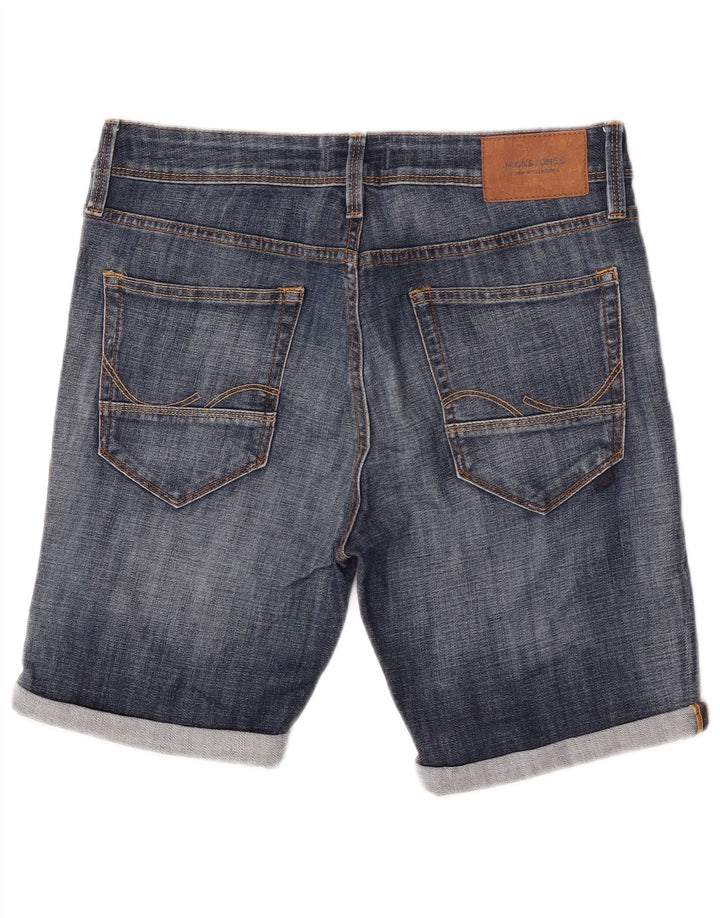 Pantaloncini di jeans da uomo Jack & Jones medi W32 cotone blu
