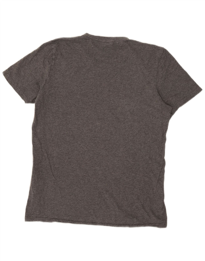 T-shirt da uomo Adidas Top in cotone grigio medio