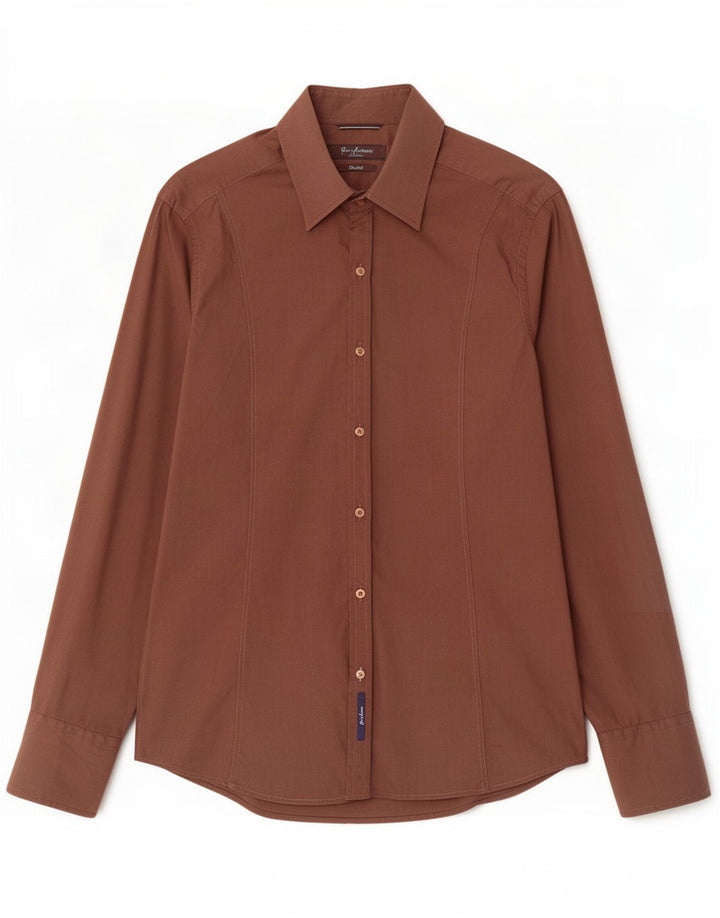 Camicia da uomo Guess By Marciano Large in cotone marrone