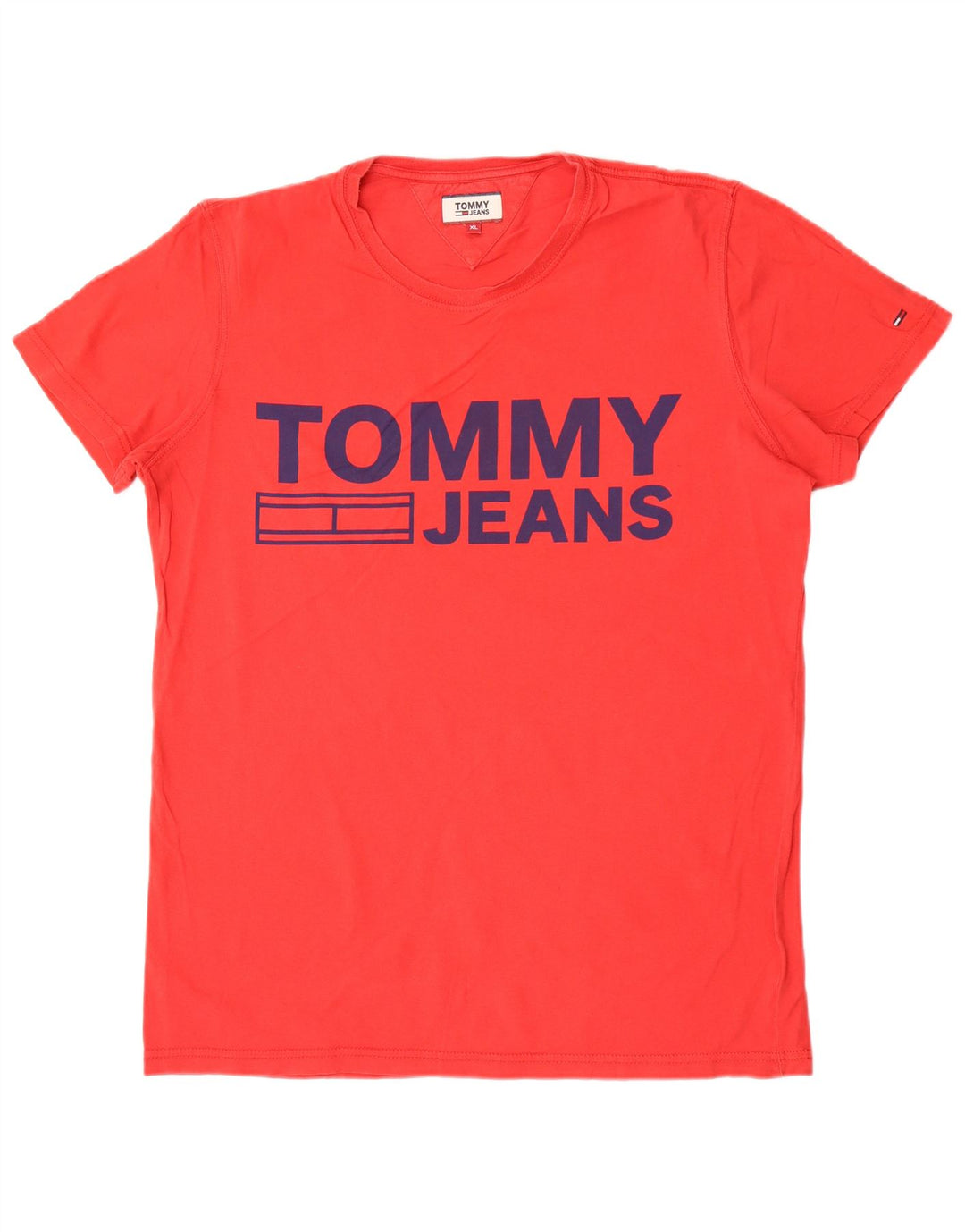 T-shirt grafica da uomo Tommy Hilfiger Top XL rossa