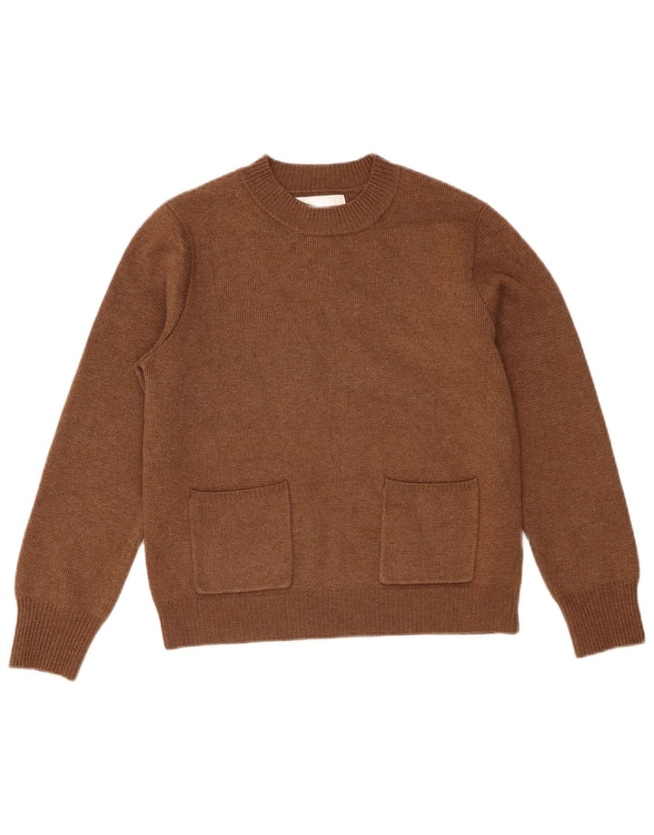 Maglione girocollo per ragazze Zara 11-12 anni in poliestere marrone