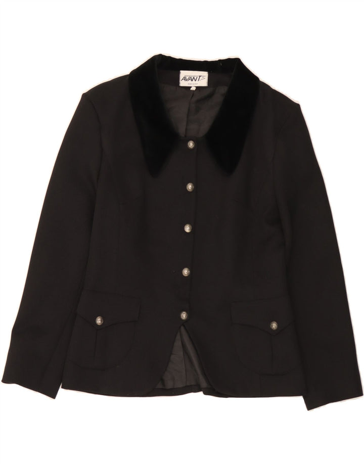 AVANT Womens 5 Button Blazer Jacket IT 44 Medium Grey Polyester Vintage Avant and Second-Hand Avant from Messina Hembry 