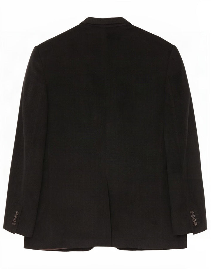 Trussardi Giacca blazer a 3 bottoni da uomo IT 54 2XL Lana vergine grigia