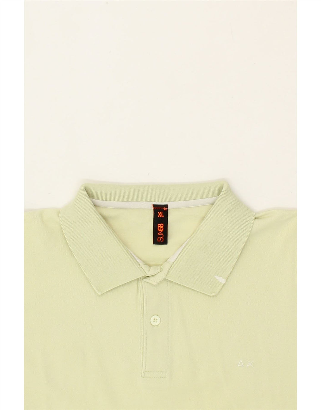 SUN68 Mens Polo Shirt XL Green Cotton Vintage Sun68 and Second-Hand Sun68 from Messina Hembry 