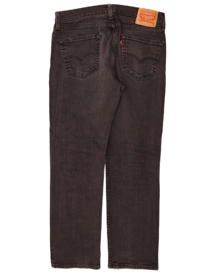 LEVI'S Jeans dritti da uomo 514 W33 L30 cotone nero