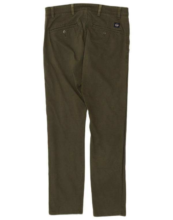 DOCKERS Pantaloni chino skinny kaki da uomo W30 L32 cotone verde