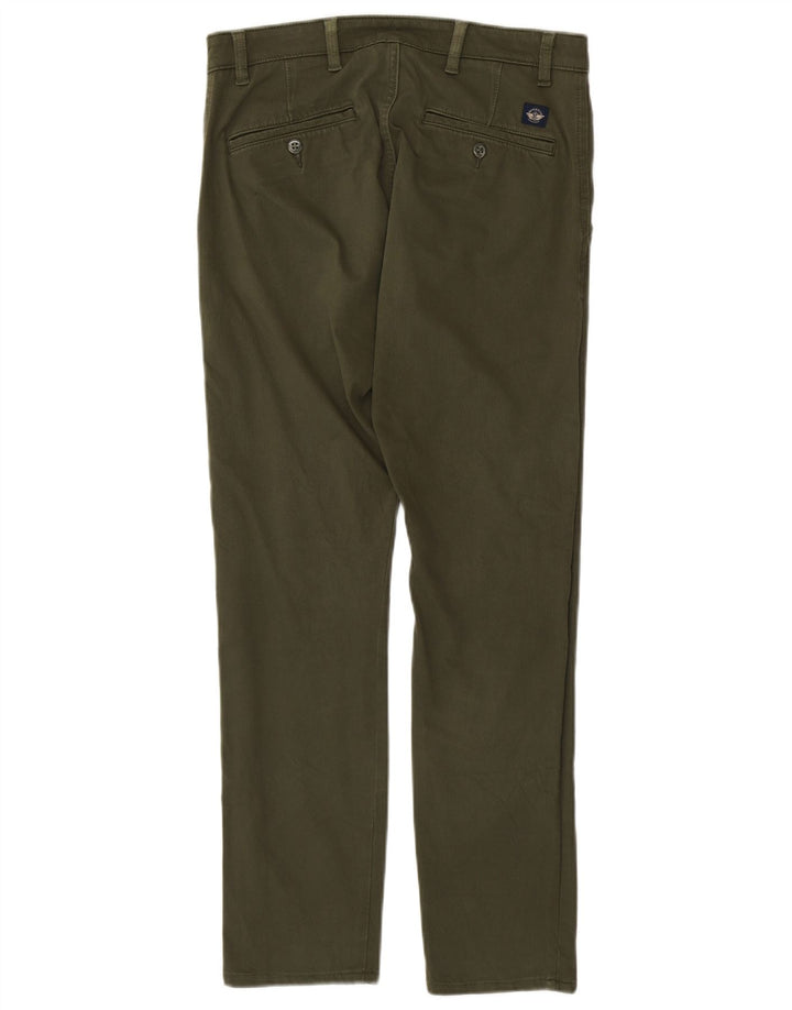 DOCKERS Pantaloni chino skinny kaki da uomo W30 L32 cotone verde
