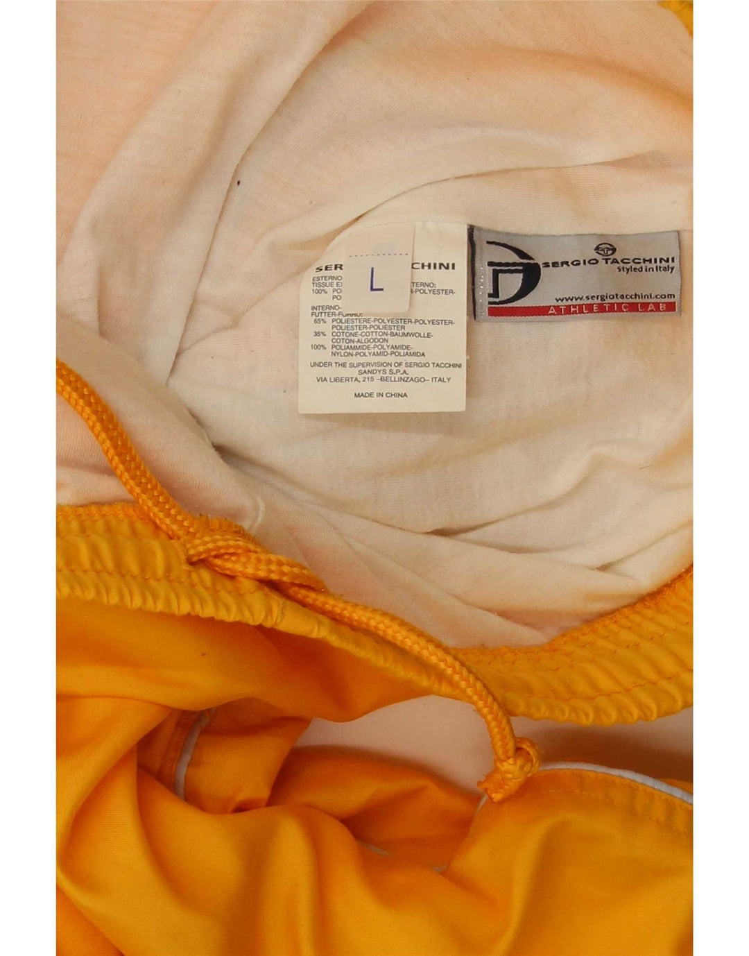 Sergio Tacchini Pantaloni da tuta con grafica da uomo Joggers Large Giallo