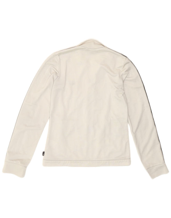 Adidas Womens Tracksuit Top Jacket UK 10 Small Grey Polyester