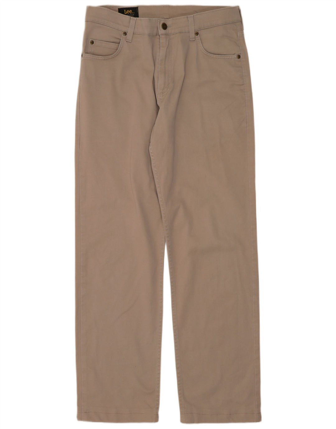 Pantaloni casual dritti da uomo LEE Brooklyn W33 L30 in cotone beige