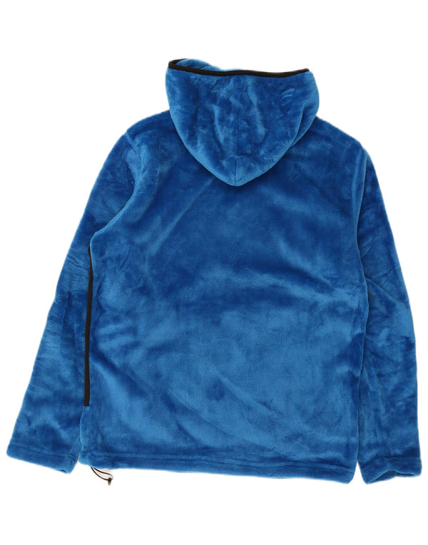 Giacca in pile con cappuccio da uomo Brugi UK 40 Large Blu Colourblock Poliestere