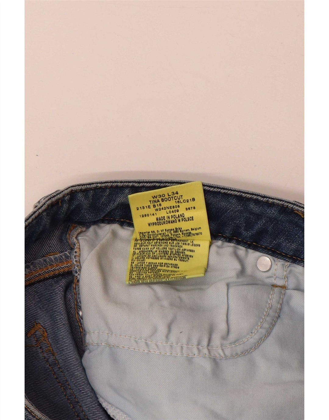 Jeans Wrangler TIna Bootcut da donna W30 L34 cotone blu
