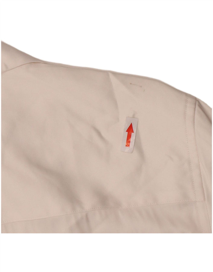 Camicia Zara da uomo a maniche corte piccola bianca in viscosa