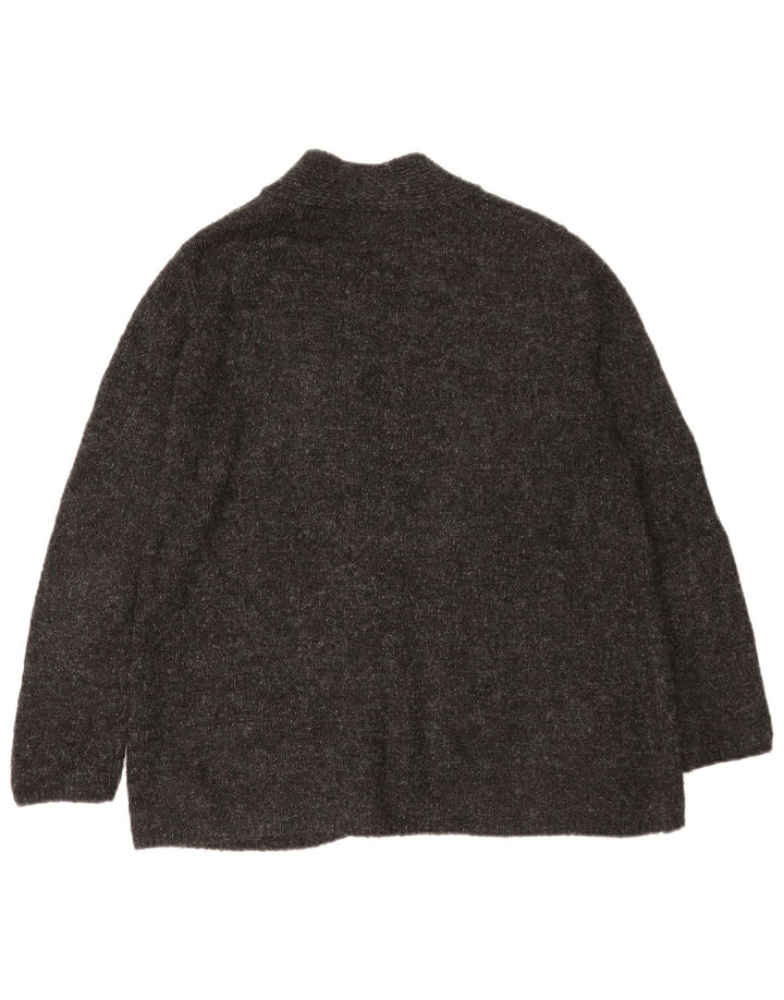 Maglione cardigan aperto da donna Zara UK 14 Grigio medio