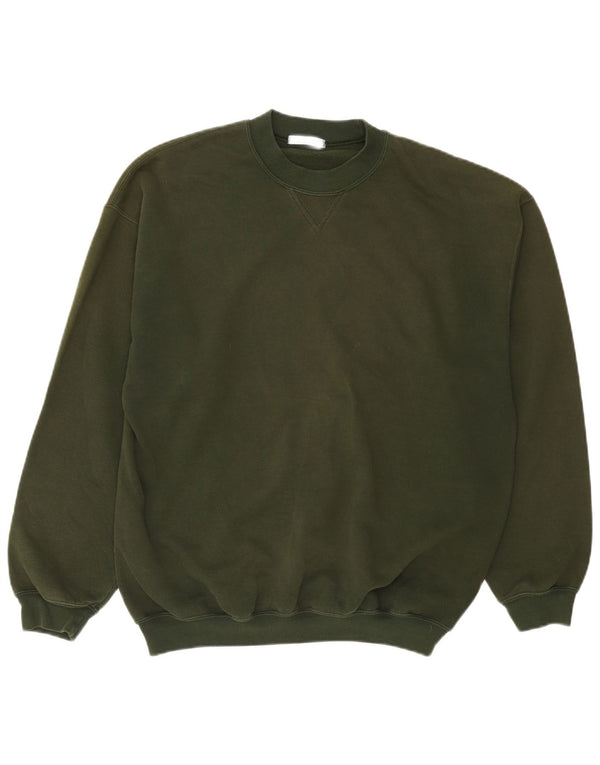 Felpa da uomo Marks & Spencer maglione medio cotone kaki