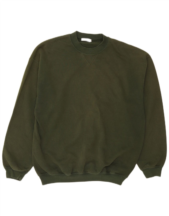 Felpa da uomo Marks & Spencer maglione medio cotone kaki