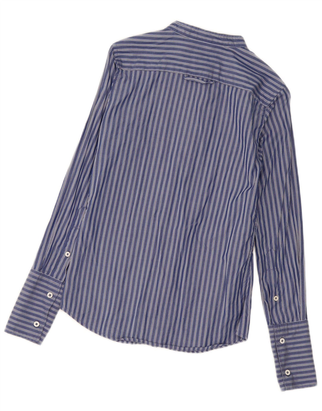 Camicia da donna Benetton UK 10 Small Blu Navy a righe